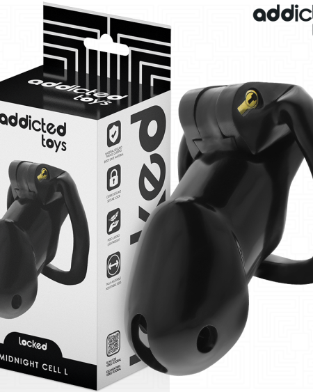 ADDICTED TOYS LOCKED - CAGE À PÉNIS MINDNIGHT CELL TAILLE L