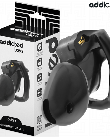 ADDICTED TOYS LOCKED - CAGE À PÉNIS MINDNIGHT CELL TAILLE S 4.8 CM