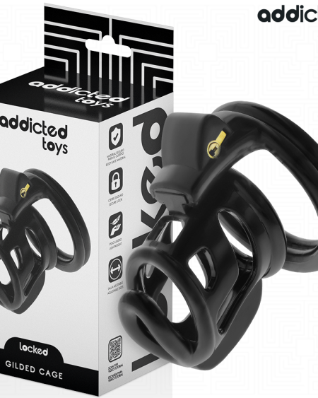 ADDICTED TOYS LOCKED - CAGE À PÉNIS GILDEN CAGE 8,5 CM
