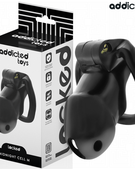 ADDICTED TOYS LOCKED - CAGE À PÉNIS MINDNIGHT CELL 4.2 CM TAILLE M