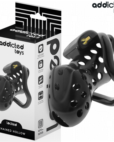 ADDICTED TOYS LOCKED - À PÉNIS CREUSE ENCHAÎNÉE 10,5 CM