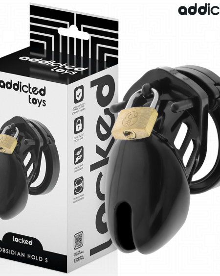ADDICTED TOYS LOCKED - CAGE À PÉNIS OBSIDIAN HOLD TAILLE S