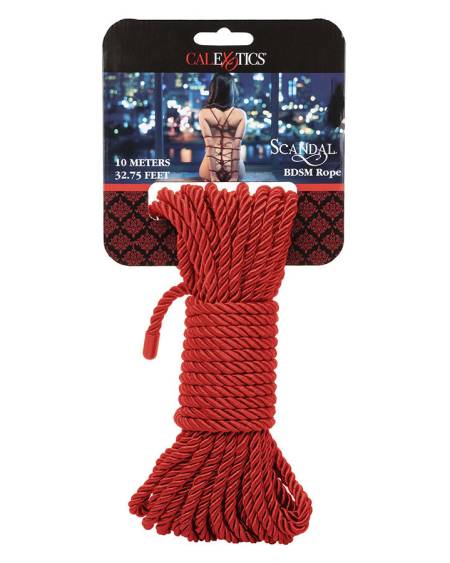 CALEXOTICS - SCANDAL CORDE BDSM ROUGE 10 M
