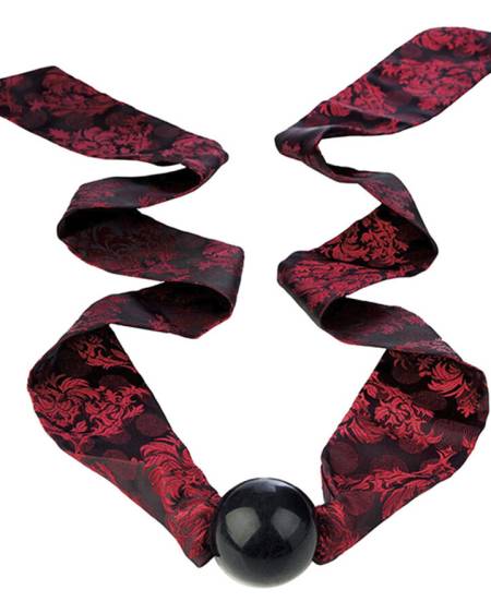 CALEXOTICS - SCANDAL BÂILLON-BALLE AVEC NŒUD NOIR/ROUGE