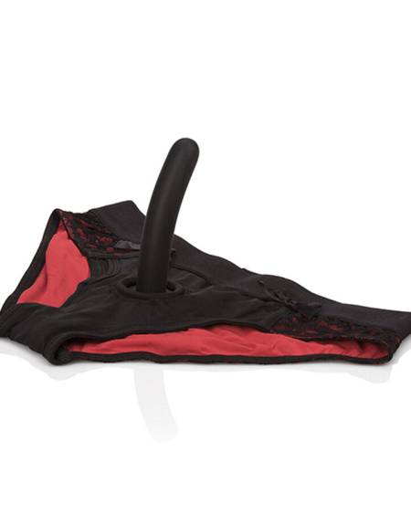 CALEXOTICS - SCANDAL SET DE BRAGUITAS ROJAS CON DILDO TALLA S/M