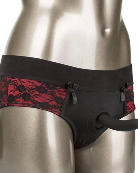 CALEXOTICS - SCANDAL SET DE BRAGUITAS SIN ENTREPIERNAS CON DIDLO TALLA S/M