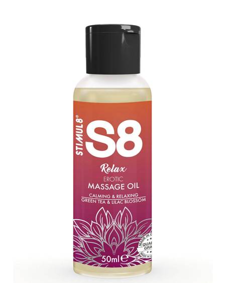 STIMUL8 - S8 RELAX HUILE DE MASSAGE ÉROTIQUE THÉ VERT 50 ML