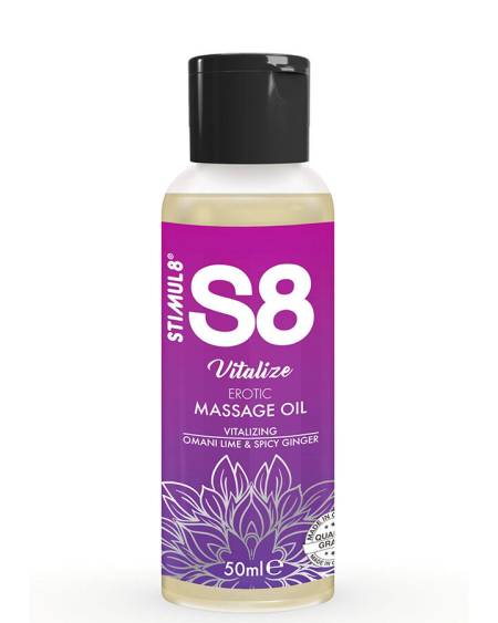 STIMUL8 - S8 VITALIZE HUILE DE MASSAGE ÉROTIQUE CITRON VERT 50 ML