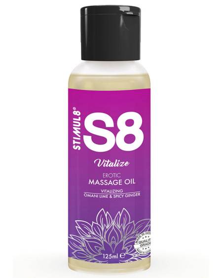 STIMUL8 - S8 VITALIZE HUILE DE MASSAGE AU CITRON VERT 125 ML