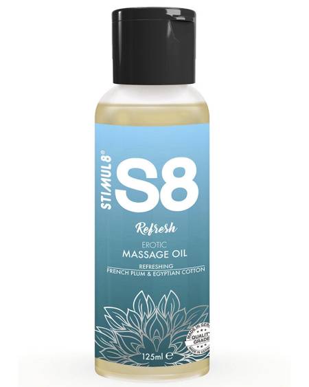 STIMUL8 - S8 REFRESH HUILE DE MASSAGE AU COTON 125 ML