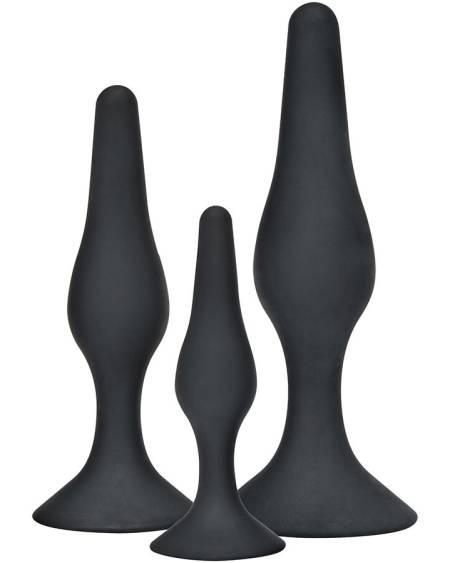 TOYJOY - Plug anal CURVY COMPANIONS 3 pièces Noir