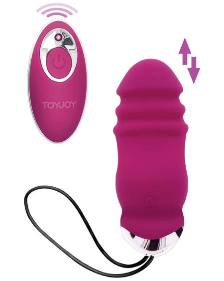 TOYJOY - HAPPINESS SUNN SIDE UP AND DOWN VIBRATEUR FUCHSIA TÉLÉCOMMANDE
