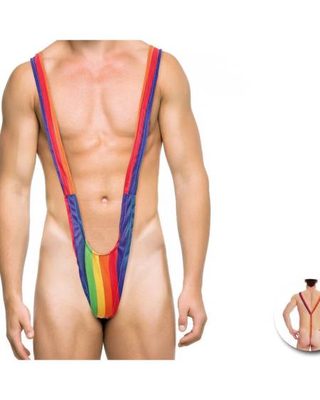 FIERTÉ - TRIKINI HOMME DRAPEAU ARC-EN-CIEL