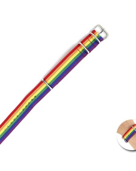 FIERTÉ - BRACELET DRAPEAU ARC-EN-CIEL
