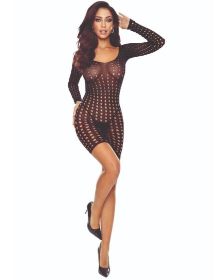 PASSION - BS110 BODYSTOCKING POINTS NOIR