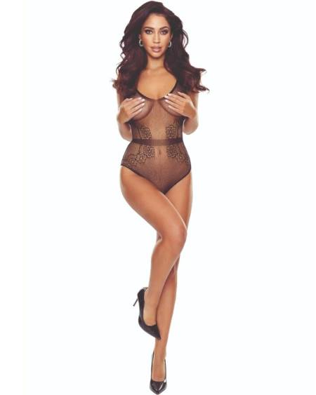 PASSION - BS115 BODYSTOCKING NOIR GRILLE