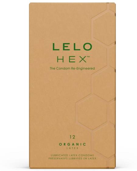 LELO - HEX BOÎTE DE PRÉSERVATIFS BIOLOGIQUES 12 UNITÉS