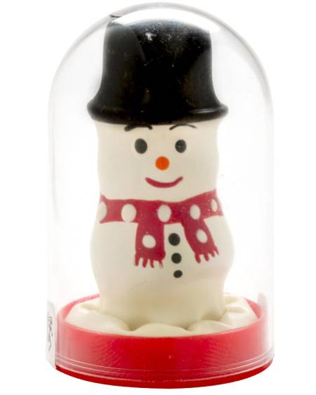 CONDOMERIE - PRÉSERVATIFS FANTAISIE PEINTS À LA MAIN BONHOMME DE NEIGE