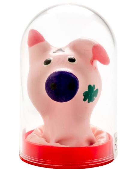 CONDOMERIE - PRÉSERVATIFS FANTAISIE PEINTS À LA MAIN TÊTE DE COCHON