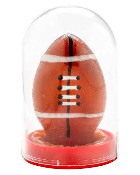 CONDOMERIE - PRÉSERVATIFS FANTAISIE PEINTS À LA MAIN BALLON DE RUGBY