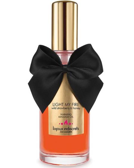BIJOUX - HUILE DE MASSAGE EFFET CHALEUR ARÔME FRAISE