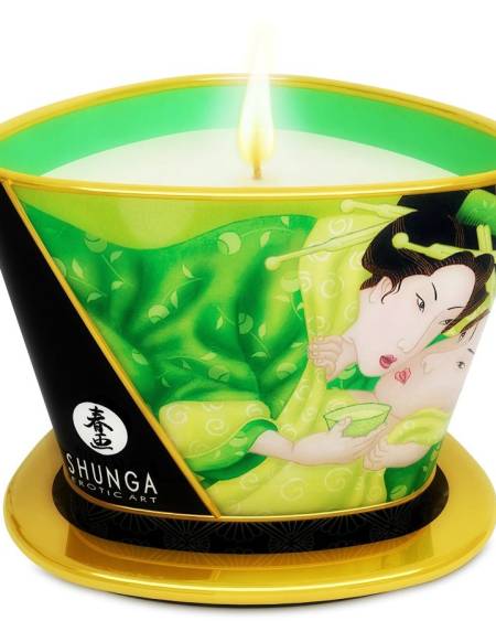 SHUNGA - MINI CARESSE À LA BOUGIE DE MASSAGE T VERT 170 ML