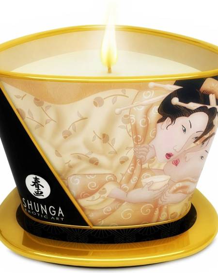 SHUNGA - BOUGIE DE MASSAGE MINI CARESS BY CANDELIGHT VANILLE 170 ML