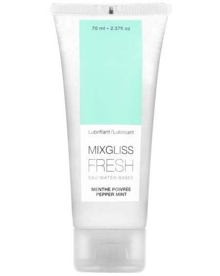 MIXGLISS - LUBRIFIANT BASE D'EAU EFFET FROID SAVEUR MENTHE 70 ML
