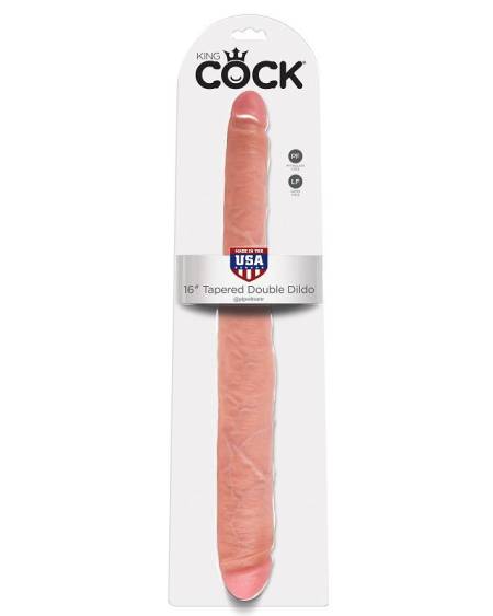 KING COCK GODE DOUBLE NATUREL 40.6 CM