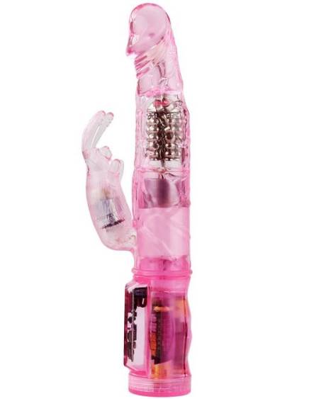 BAILE - MINI ROTATEUR LAPIN ROSE AVEC SUPERSTIMULATEUR