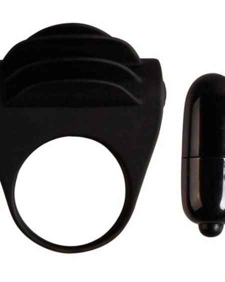 PRETTY LOVE - ANNEAU VIBRATEUR NOIR CHESTER