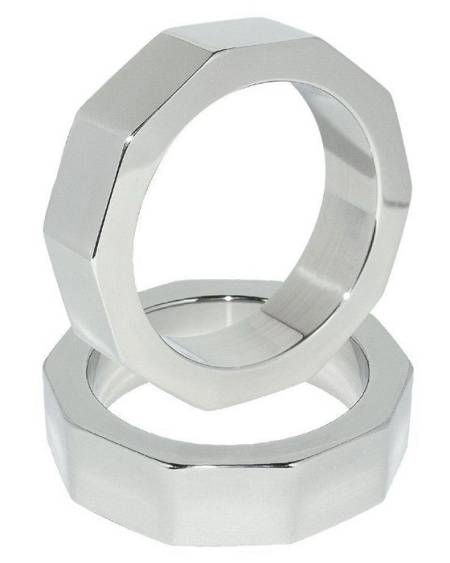 METAL HARD - ANNEAU DE PÉNIS ET DÉCROU DE TESTICULE 45 MM