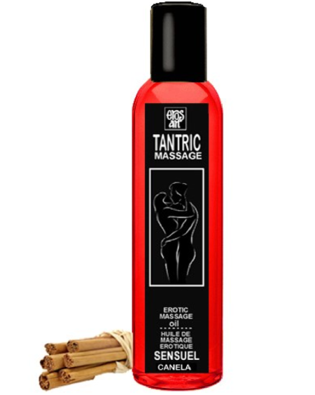 EROS-ART - HUILE DE MASSAGE TANTRIQUE NATURELLE ET CANNELLE APHRODISIAQUE 30 ML