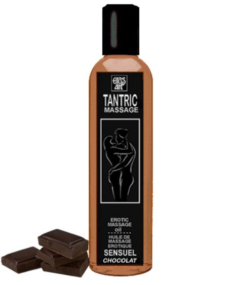 EROS-ART - HUILE DE MASSAGE TANTRIQUE NATURELLE ET APHRODISIAQUE AU CHOCOLAT 30 ML