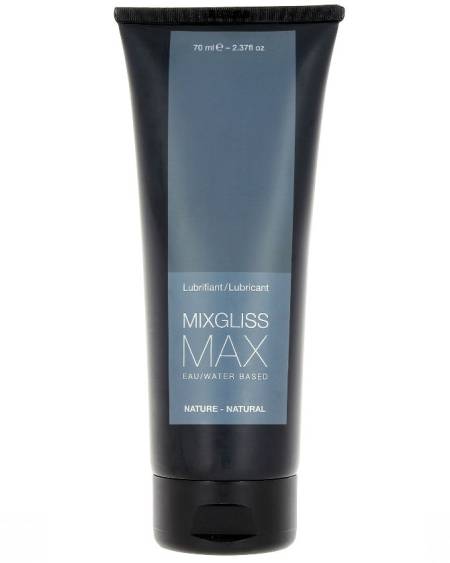 MIXGLISS - LUBRIFIANT ANAL NATUREL BASE D'EAU MAX 70 ML