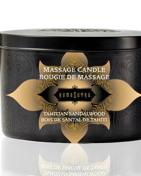 KAMASUTRA - BOUGIE DE MASSAGE VANILLE ET BOIS DE SANTAL 170 GR