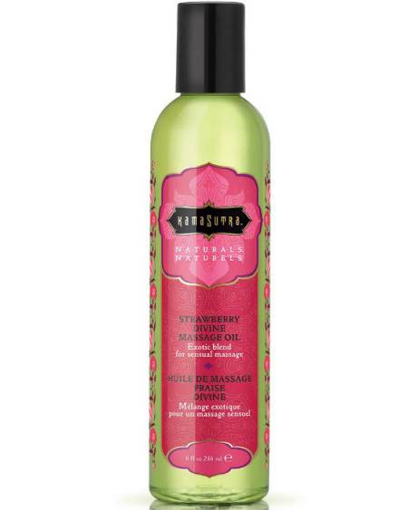 KAMASUTRA - HUILE DE MASSAGE DIVINE FRAISE NATURALS 236ML