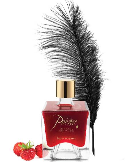 BIJOUX - POEME PEINTURE COMESTIBLE FRAISE DES SAUVAGES 50 GR