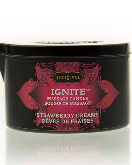 KAMASUTRA - BOUGIE DE MASSAGE FRAISE RÊVES 170 GR