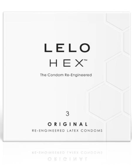 LELO - BOÎTE DE PRÉSERVATIFS HEX 3 UNITÉS