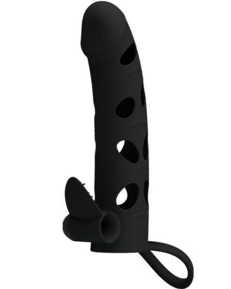 PRETTY LOVE - HOUSSE EN SILICONE AVEC VIBRATION 15.2 CM
