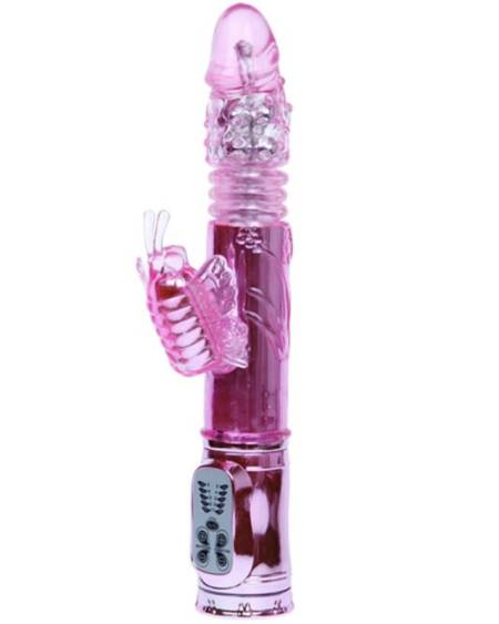 BAILE - VIBRATEUR RECHARGEABLE AVEC STIMULATEUR DE PAPILLON ROTATION ET THROBBING