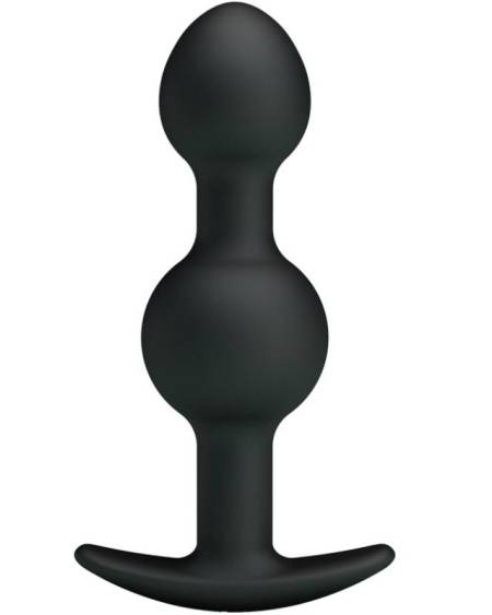 PRETTY LOVE - BALLES ANAL EN SILICONE SPÉCIALE STIMULATION 10.3 CM NOIRES