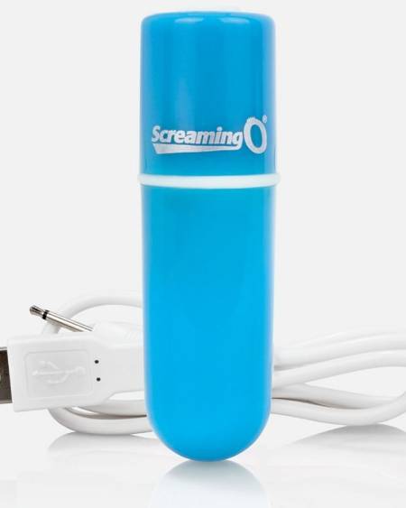 SCREAMING O - BALA VIBREURA RECHARGEABLE VOOOM BLEU