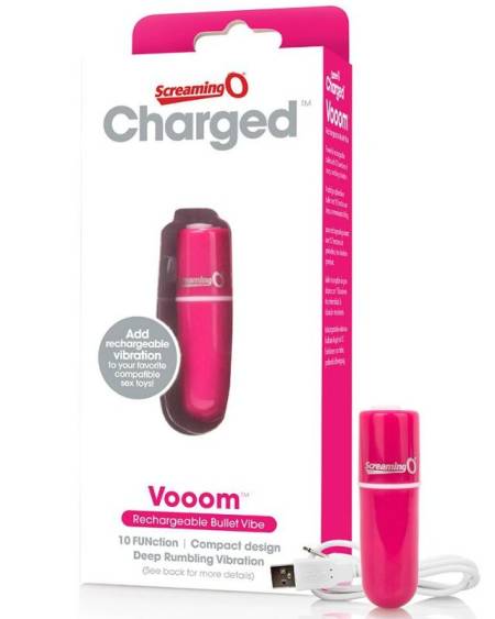 SCREAMING O - BALA VIBREURA RECHARGEABLE VOOOM ROSE