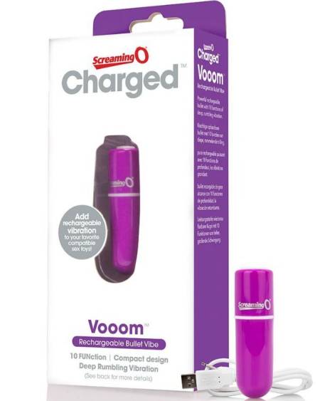 SCREAMING O - BALA VIBREURA RECHARGEABLE VOOOM VIOLET