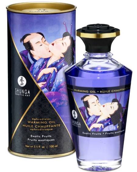 SHUNGA - HUILE DE MASSAGE EFFET THERMIQUE SAVEUR FRUITS EXOTIQUES 100 ML