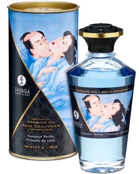 SHUNGA - HUILE DE MASSAGE EFFET CHALEUR SAVEUR COCO 100 ML