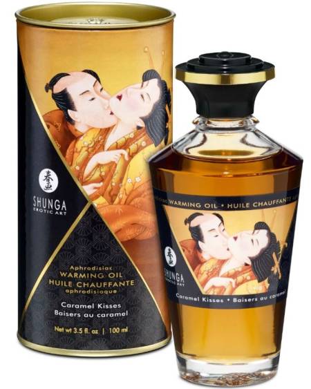 SHUNGA - HUILE DE MASSAGE À EFFET CHALEUR SAVEUR CARAMEL 100 ML