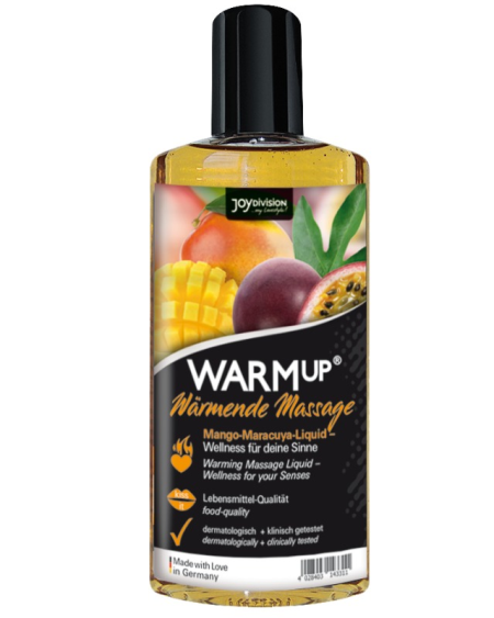 JOYDIVISION AQUAGLIDE - HUILE DE MASSAGE WARMUP MANGUE ET MARACUYA 150 ML